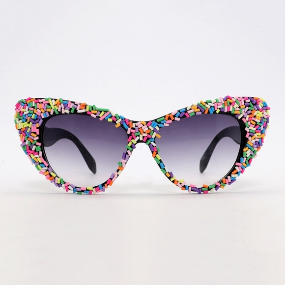 Accessories - NEW Women's Sprinkle Cat Eye Fashion Sunglasses